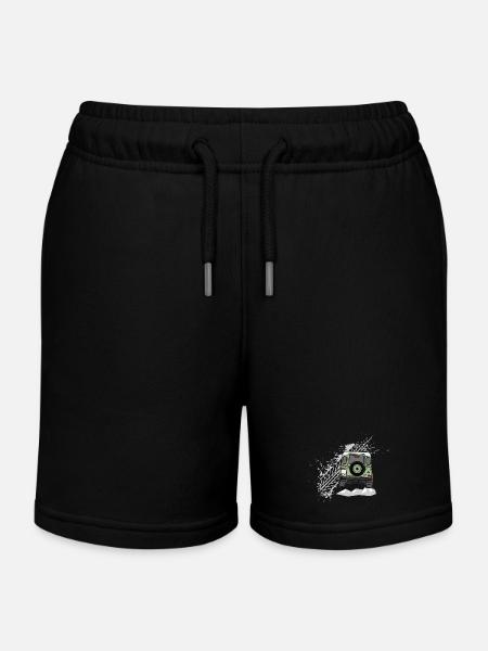 Defender Splash Rear - Short de jogging enfant bio Stanley/Stella - noir