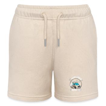 Traumberuf? Camper! - Kinder Organic Joggingshorts Mini Bolter von Stanley/Stella - Natur - Vorne