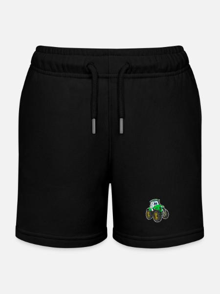 tracteur - Short de jogging enfant bio Stanley/Stella - noir