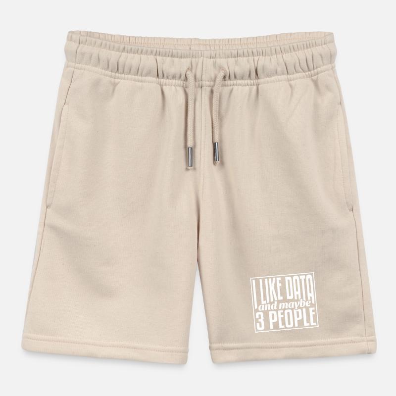 Data Data Science Data Analyst Kids Organic Sweat Shorts by Stanley/Stella