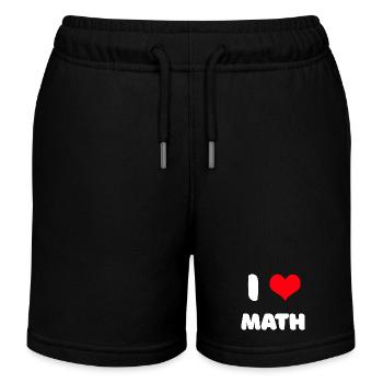 Ich liebe Mathe - Kinder Organic Joggingshorts Mini Bolter von Stanley/Stella - Schwarz - Vorne