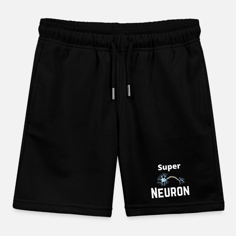 Super Neuron Network Kids Organic Sweat Shorts by Stanley/Stella