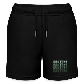 Seattle Retro Blockletters - Short de jogging enfant bio Stanley/Stella - noir - Devant