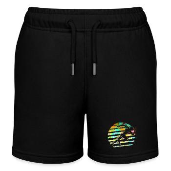 Sprinten / Rennen / Athlet / Laufen / Atheltik - Kinder Organic Joggingshorts Mini Bolter von Stanley/Stella - Schwarz - Vorne
