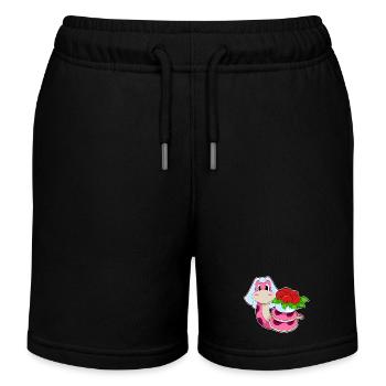 Schlange Braut Blumen Hochzeit - Kinder Organic Joggingshorts Mini Bolter von Stanley/Stella - Schwarz - Vorne
