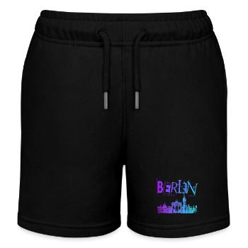 Berlin Skyline Panorama - Short de jogging enfant bio Stanley/Stella - noir - Devant