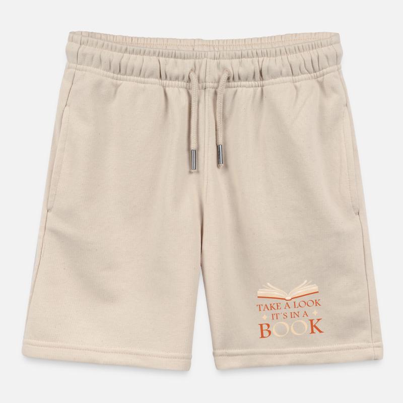Look it's in a book Kids Organic Sweat Shorts by Stanley/Stella