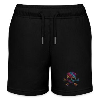 LGBTQIA+ T Shirt Crâne Nuage de mots LGBT Gay Pride - Short de jogging enfant bio Stanley/Stella - noir - Devant