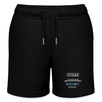 Fotograf Fotografieren Ausbildung Beruf - Kinder Organic Joggingshorts Mini Bolter von Stanley/Stella - Schwarz - Vorne