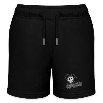 Ruhrpott-Pirat - Kinder Organic Joggingshorts Mini Bolter von Stanley/Stella - Schwarz - Vorne