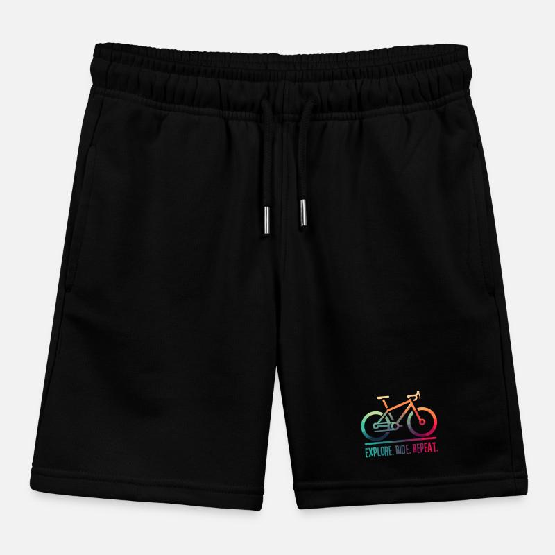 Explore Ride Repeat - a project for the cyclist Kids Organic Sweat Shorts by Stanley/Stella