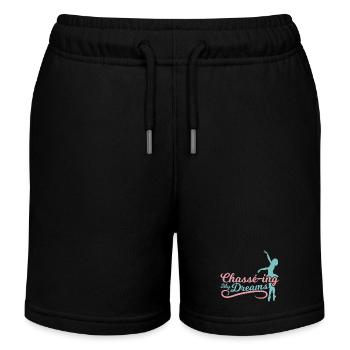 Chase my dreams - Kids Organic Sweat Shorts by Stanley/Stella - black - Front
