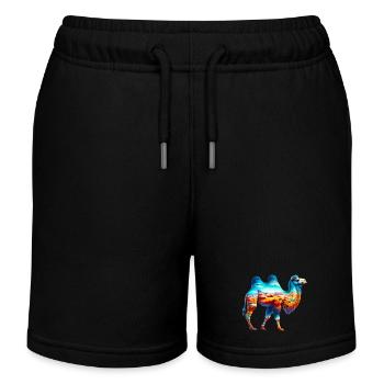 Chameau - Short de jogging enfant bio Stanley/Stella - noir - Devant