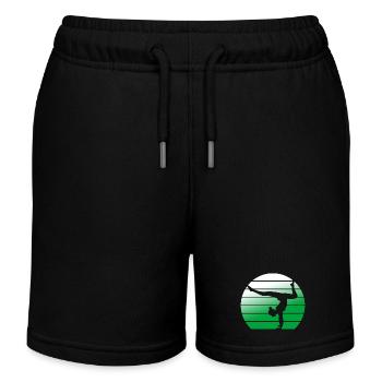 Turnerin Gymnastik Turnverein Turnen Turnsport - Kinder Organic Joggingshorts Mini Bolter von Stanley/Stella - Schwarz - Vorne