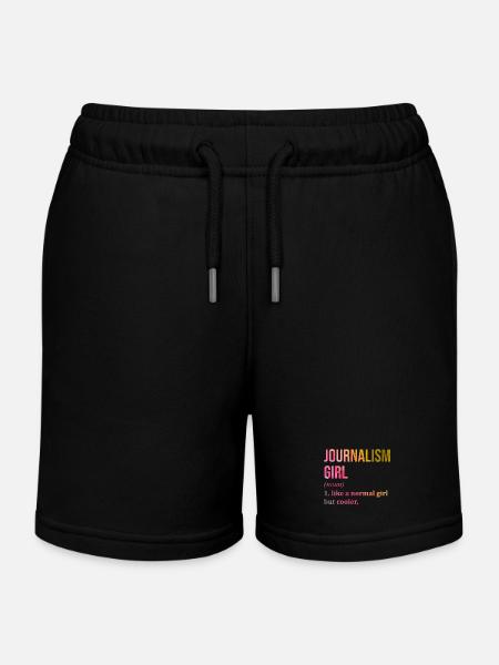 Journalist Journalist Journalist - Kinder Organic Joggingshorts Mini Bolter von Stanley/Stella - Schwarz
