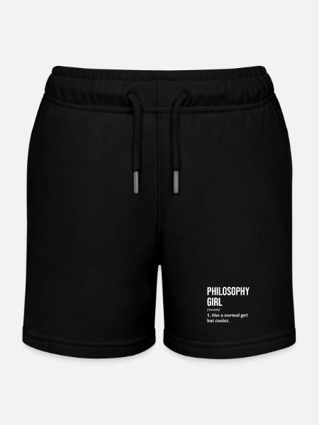 Philosophie Philosophie Philosophie - Short de jogging enfant bio Stanley/Stella - noir