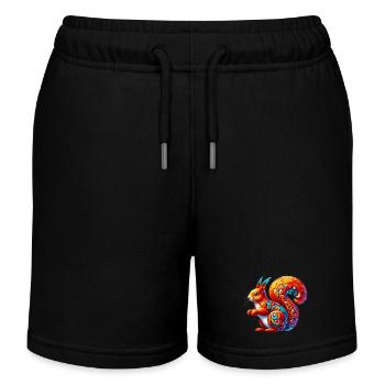 Squirrel - Kids Organic Sweat Shorts by Stanley/Stella - black - Front
