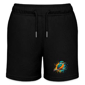 Martin-pêcheur - Short de jogging enfant bio Stanley/Stella - noir - Devant
