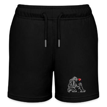 Teckel Chien Teckel Éleveur Teckel Lover Teckel - Short de jogging enfant bio Stanley/Stella - noir - Devant