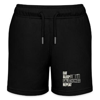 Manger, dormir, callisthénie - Short de jogging enfant bio Stanley/Stella - noir - Devant