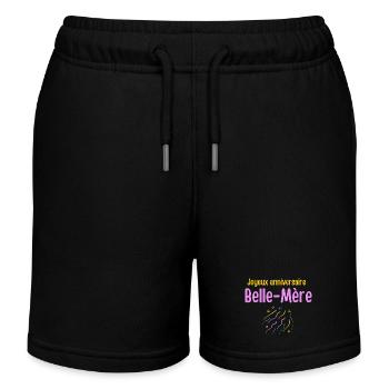 Geburtstagsfeier der Schwiegermutter - Kinder Organic Joggingshorts Mini Bolter von Stanley/Stella - Schwarz - Vorne