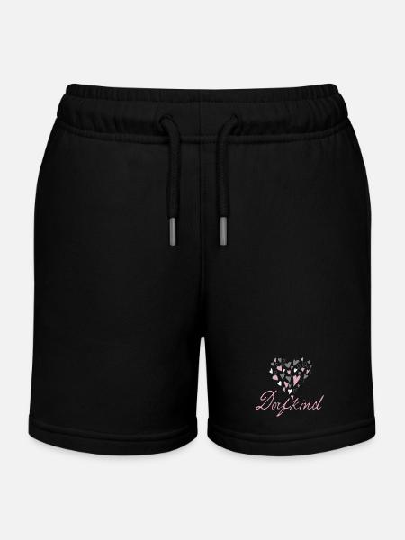 Dorfkind - Kinder Organic Joggingshorts Mini Bolter von Stanley/Stella - Schwarz