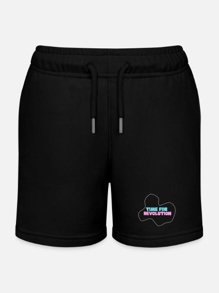 Néo-typotype : l’heure de la révolution - Short de jogging enfant bio Stanley/Stella - noir