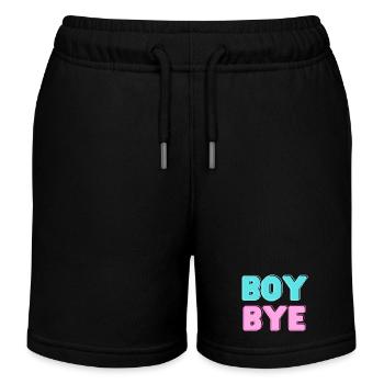 boy bye - Kids Organic Sweat Shorts by Stanley/Stella - black - Front