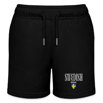 Original schwedisch, schwedischer Stolz - Kinder Organic Joggingshorts Mini Bolter von Stanley/Stella - Schwarz - Vorne