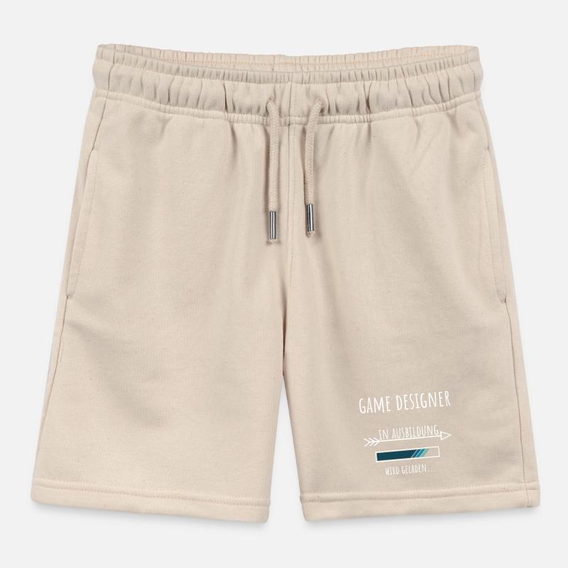 Game Design Profession Training Game Designer Kids Organic Sweat Shorts by Stanley/Stella