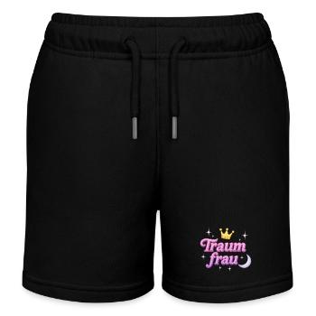 Femme de rêve / Y2K Déclaration Surnom Design - Short de jogging enfant bio Stanley/Stella - noir - Devant