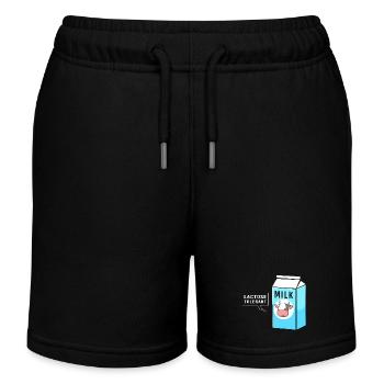 Flatulence au lactose au lait - Short de jogging enfant bio Stanley/Stella - noir - Devant