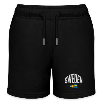 Suède - Short de jogging enfant bio Stanley/Stella - noir - Devant