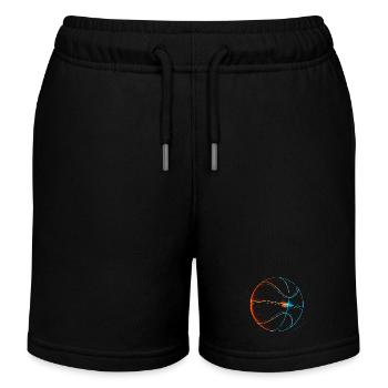 Basketball Basketballer Geschenkidee Baller Bball - Kinder Organic Joggingshorts Mini Bolter von Stanley/Stella - Schwarz - Vorne