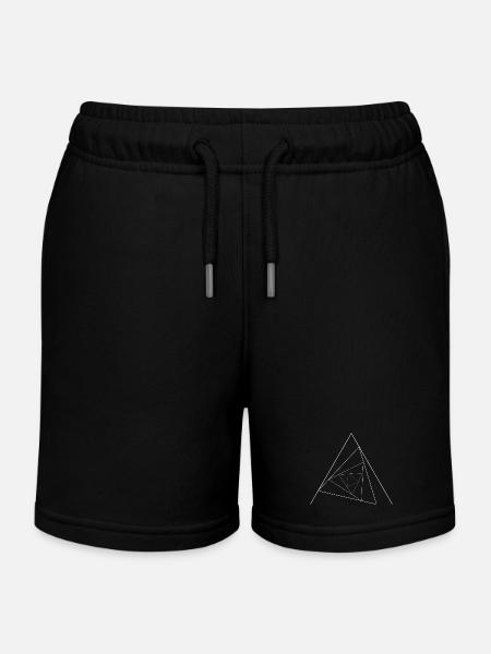 Dreieckiges Dreieck - Kinder Organic Joggingshorts Mini Bolter von Stanley/Stella - Schwarz