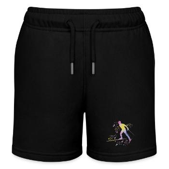 Ski de fond Ski de fond - Short de jogging enfant bio Stanley/Stella - noir - Devant