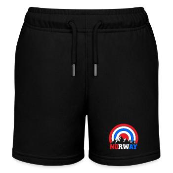 Norwegen Oslo Skandinavien Norweger - Kinder Organic Joggingshorts Mini Bolter von Stanley/Stella - Schwarz - Vorne