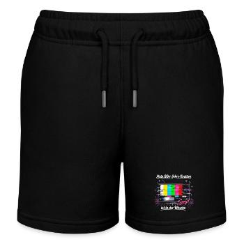 Image d’essai costume des années 80 Carnaval drôle rétro - Short de jogging enfant bio Stanley/Stella - noir - Devant