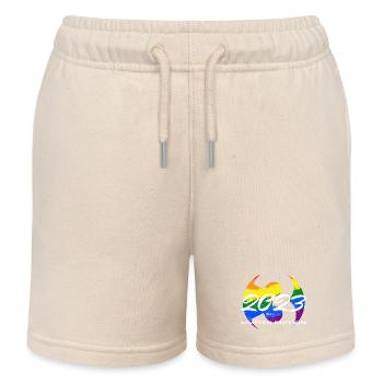 3rd Birthday 2023 Boys and Girls Gift - Kids Organic Sweat Shorts by Stanley/Stella - soft Ecru - Front