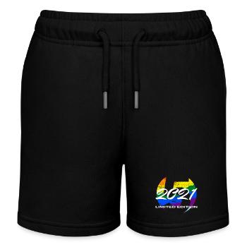 5. Geburtstag 2021 Jungen und Mädchen Geschenk - Kinder Organic Joggingshorts Mini Bolter von Stanley/Stella - Schwarz - Vorne
