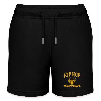 Singe hip-hop underground - Short de jogging enfant bio Stanley/Stella - noir - Devant