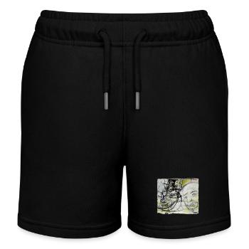 An old man remembers - Kids Organic Sweat Shorts by Stanley/Stella - black - Front