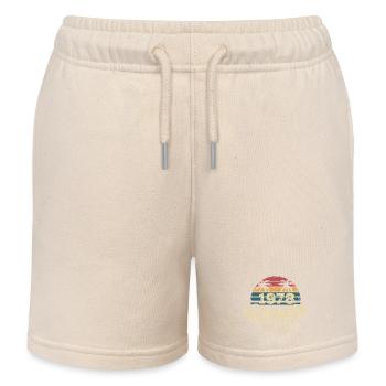 Awesome Since 1978 1978 Birthday Gift - Kids Organic Sweat Shorts by Stanley/Stella - soft Ecru - Front