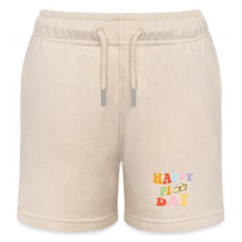 Happy Pi Day 3.14 Math Class Science Nerd - Kids Organic Sweat Shorts by Stanley/Stella - soft Ecru - Front
