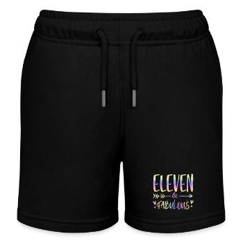 Onze & Fabuleux Scénario Arc-en-ciel - Short de jogging enfant bio Stanley/Stella - noir - Devant