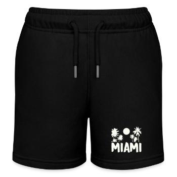 Palmiers de nuit de Miami - Short de jogging enfant bio Stanley/Stella - noir - Devant