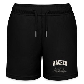 Aachen Skyline Panorama - Kinder Organic Joggingshorts Mini Bolter von Stanley/Stella - Schwarz - Vorne