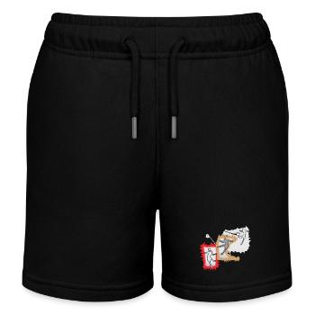 Dynamischer Ballspieler - Kinder Organic Joggingshorts Mini Bolter von Stanley/Stella - Schwarz - Vorne