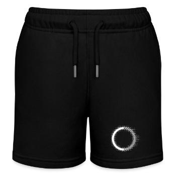 Gepunkteter Halo-Kreis - Kinder Organic Joggingshorts Mini Bolter von Stanley/Stella - Schwarz - Vorne