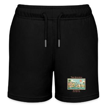 Marque de voyage vintage Bahamas Nassau - Short de jogging enfant bio Stanley/Stella - noir - Devant